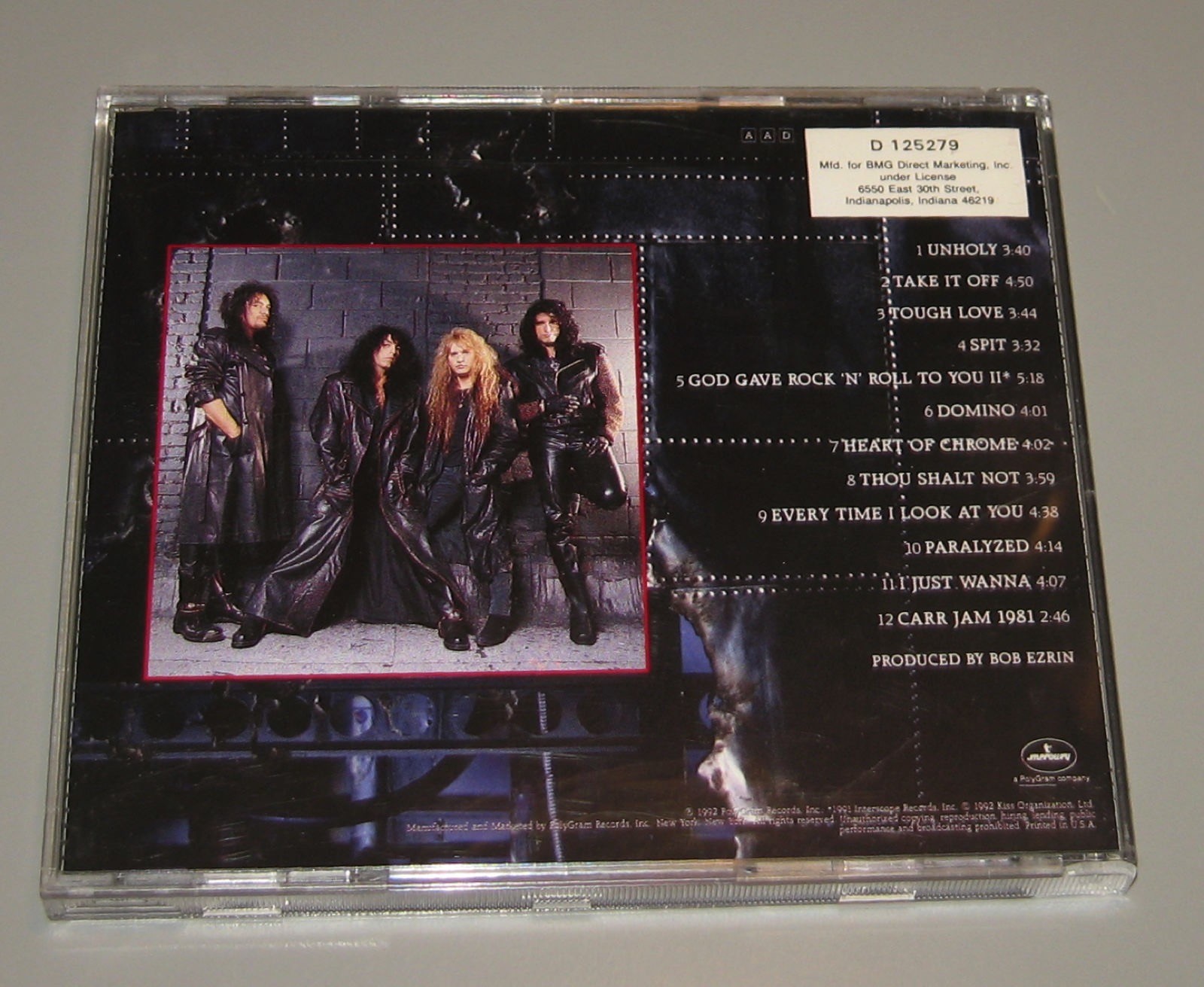 Kiss - Revenge (CD, 1992, Mercury Records) Gene Simmons Paul Stanley