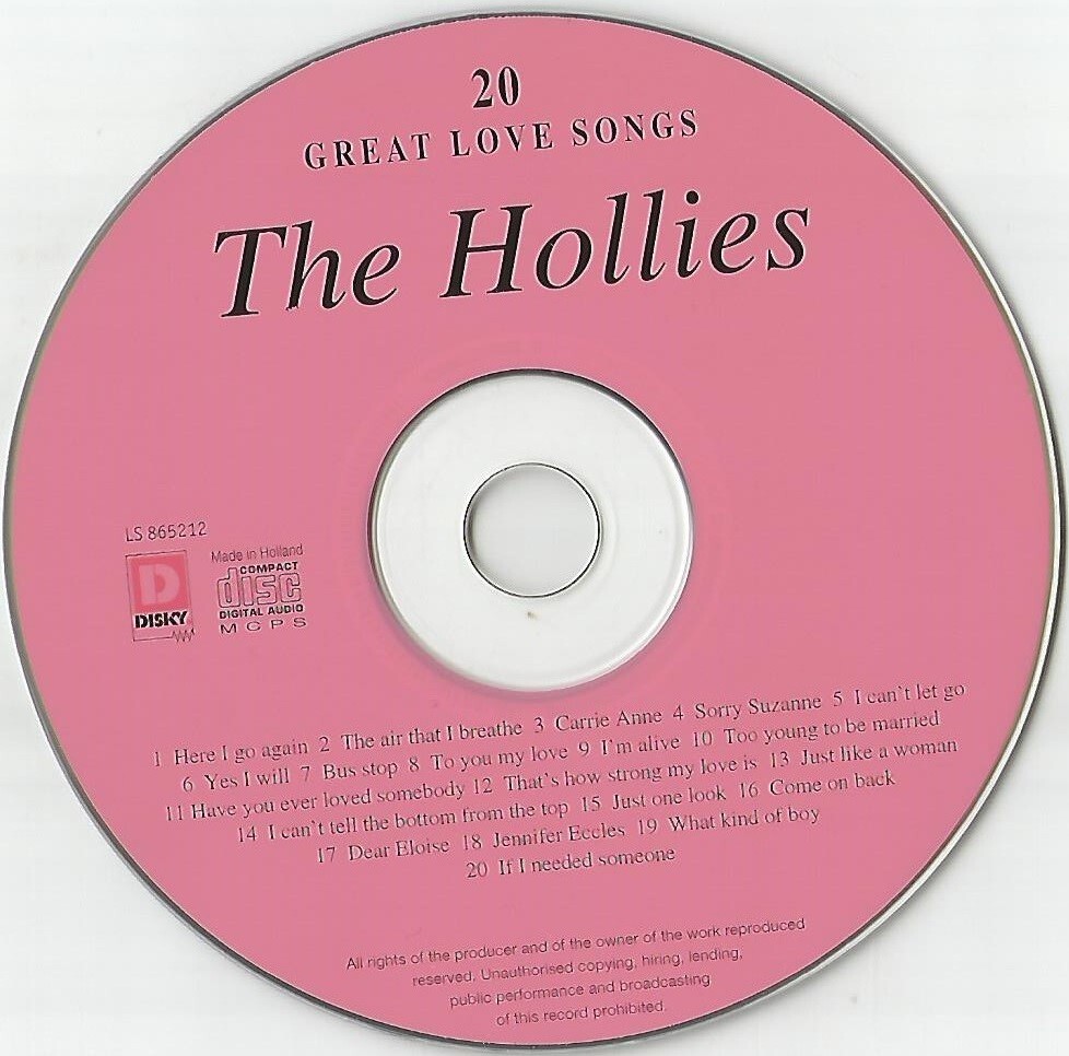 The Hollies - Best Essential Ultimate 20 Greatest Hits Collection 60's 70's CD