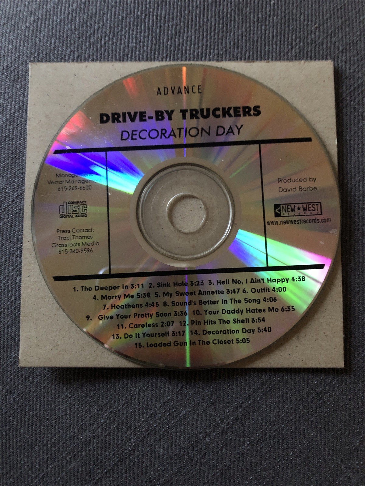 Drive By Truckers - Decoration Day Advance CD RARE! PROMO