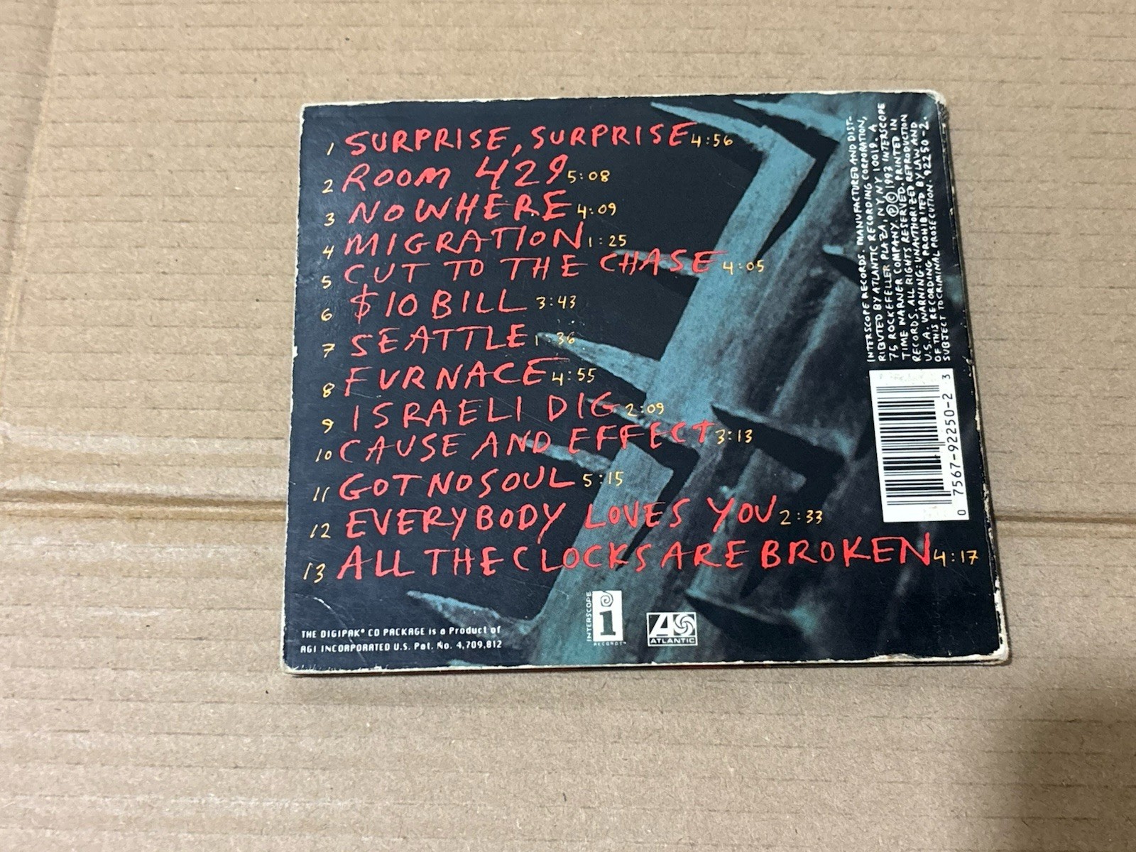 Cop Shoot Cap - Ask Questions Later CD Digipak 1993 Interscope FAIR DISC COND