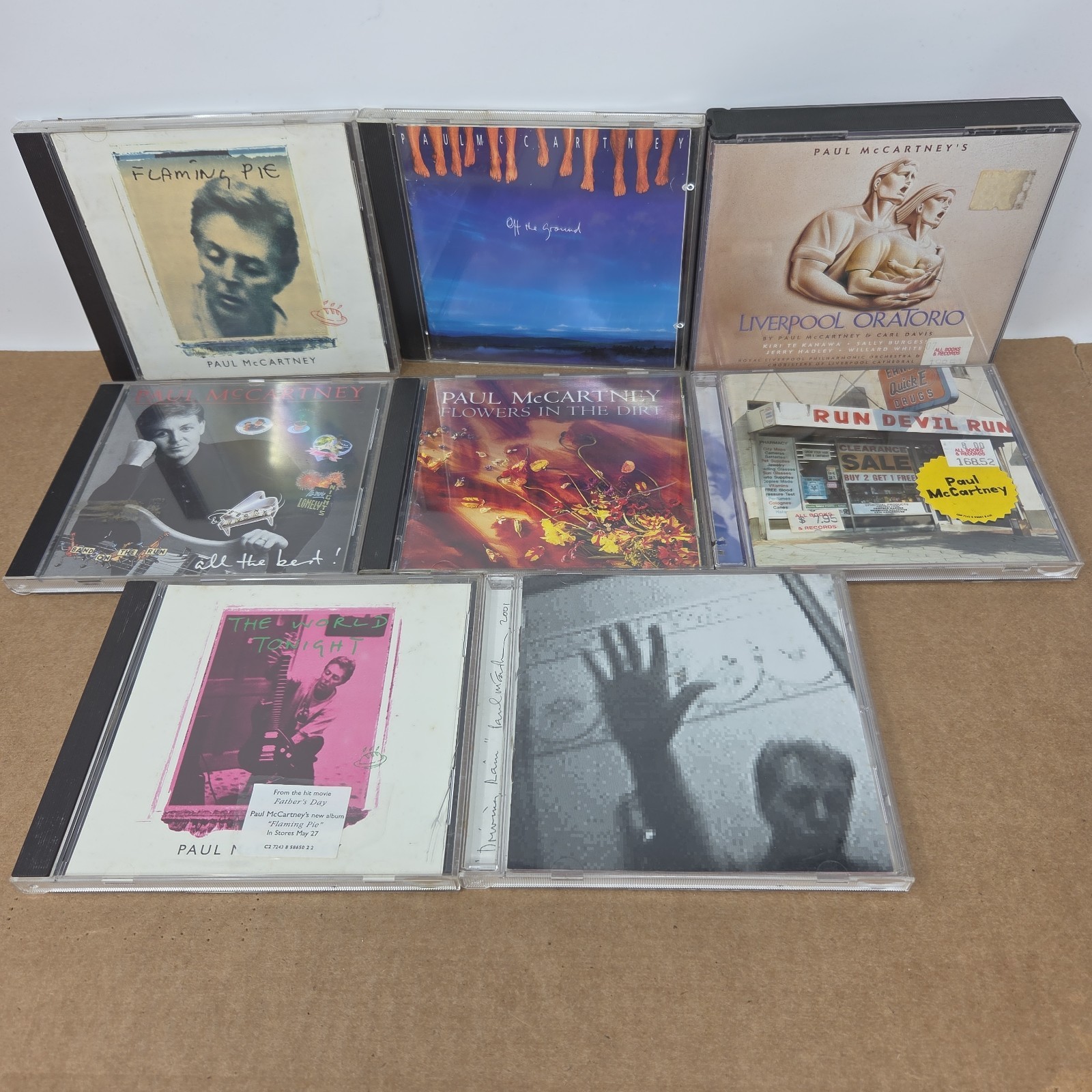 Paul McCartney CD Lot - All The Best, Driving Rain, World Tonight, Run Devil ++