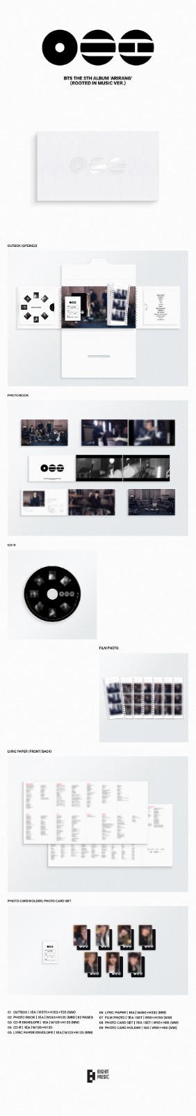 BTS ARIRANG 5th Album CD Version Select Living Legend Korea Music KPOP