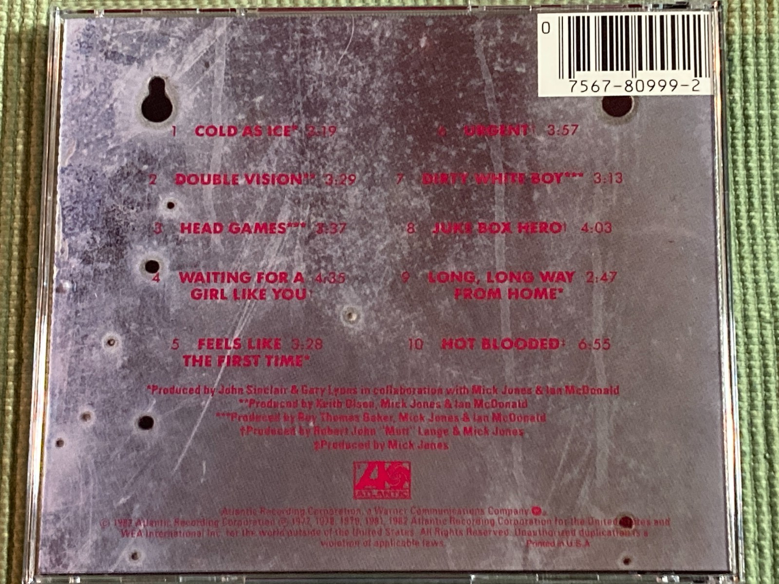 FOREIGNER RECORDS 10 TRACK CD LOU GRAMM FREE SHIPPING
