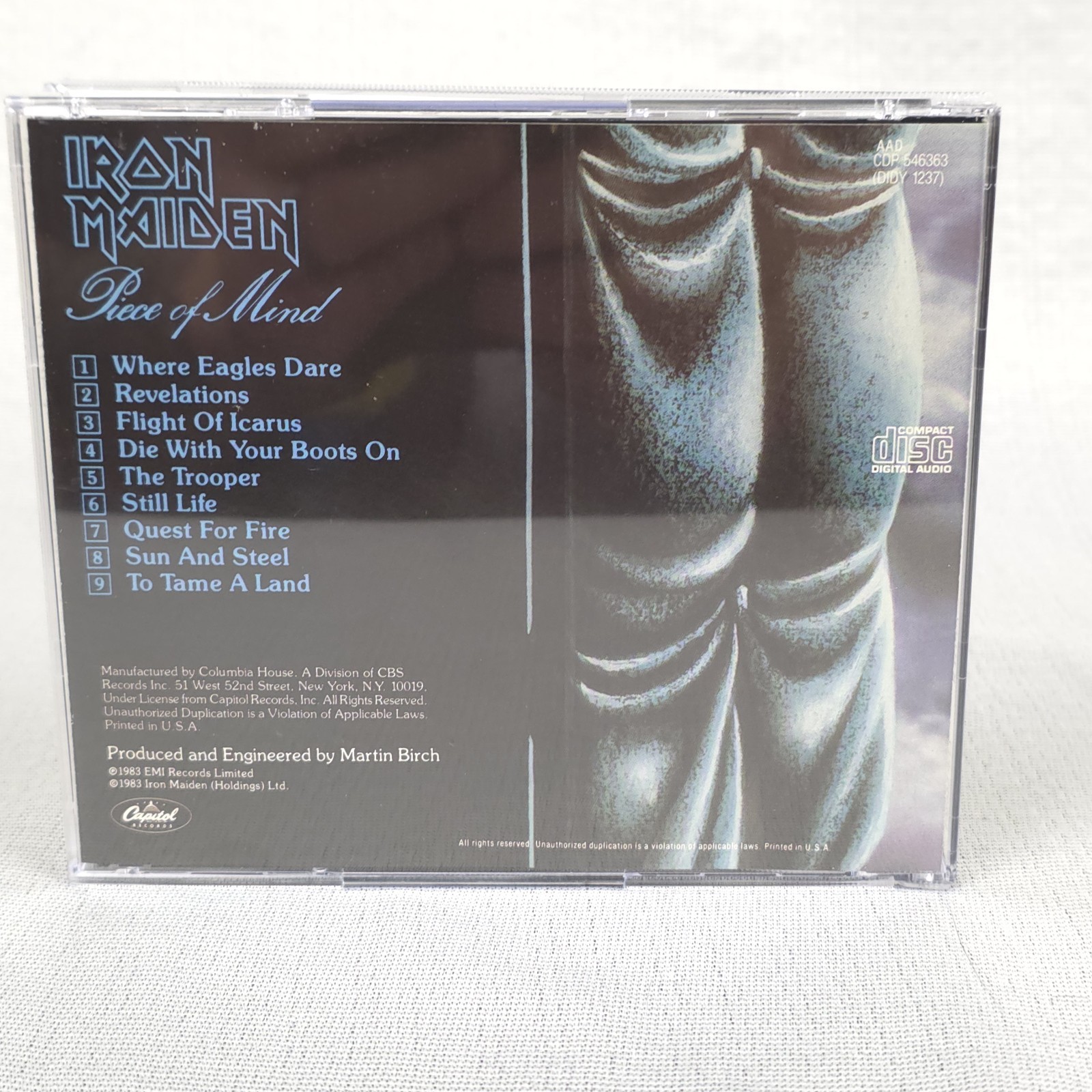 Iron Maiden CD Lot - Early Print Number Of The Beast 1982 Capitol, Piece Of Mind