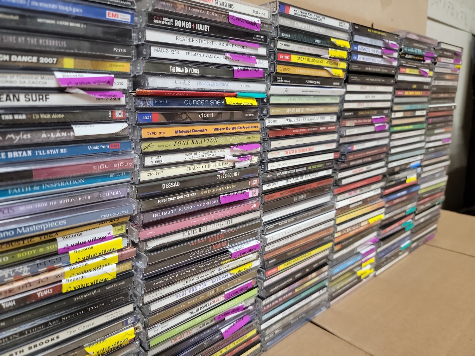Lot of 50 Assorted CDs MIX ALL Genres Artwork+Case RANDOM BUNDLE Wholesale Bulk