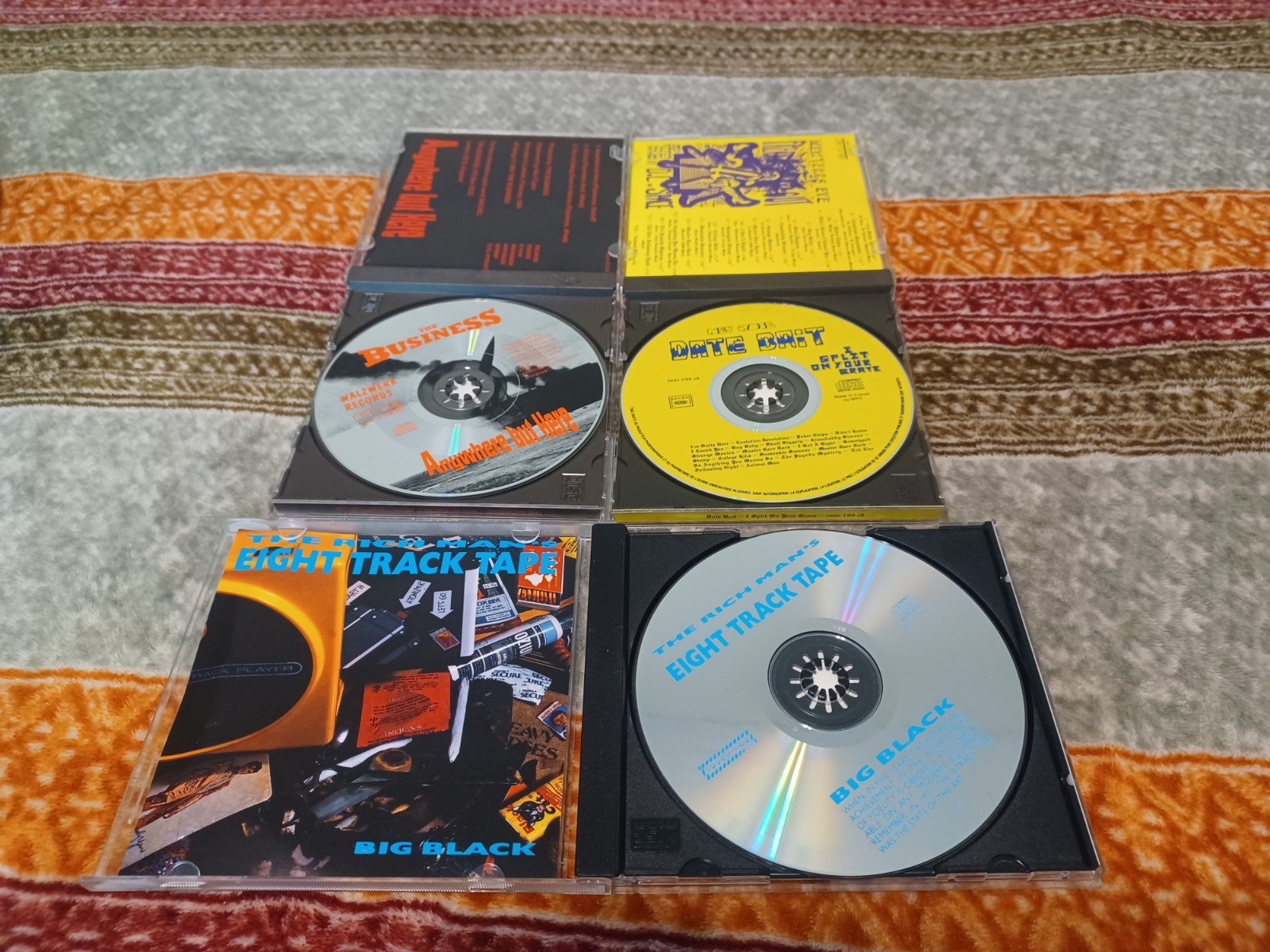 THE BUSINESS DATE BAIT BIG BLACK the rich mans anywhere but punk rock cd lot