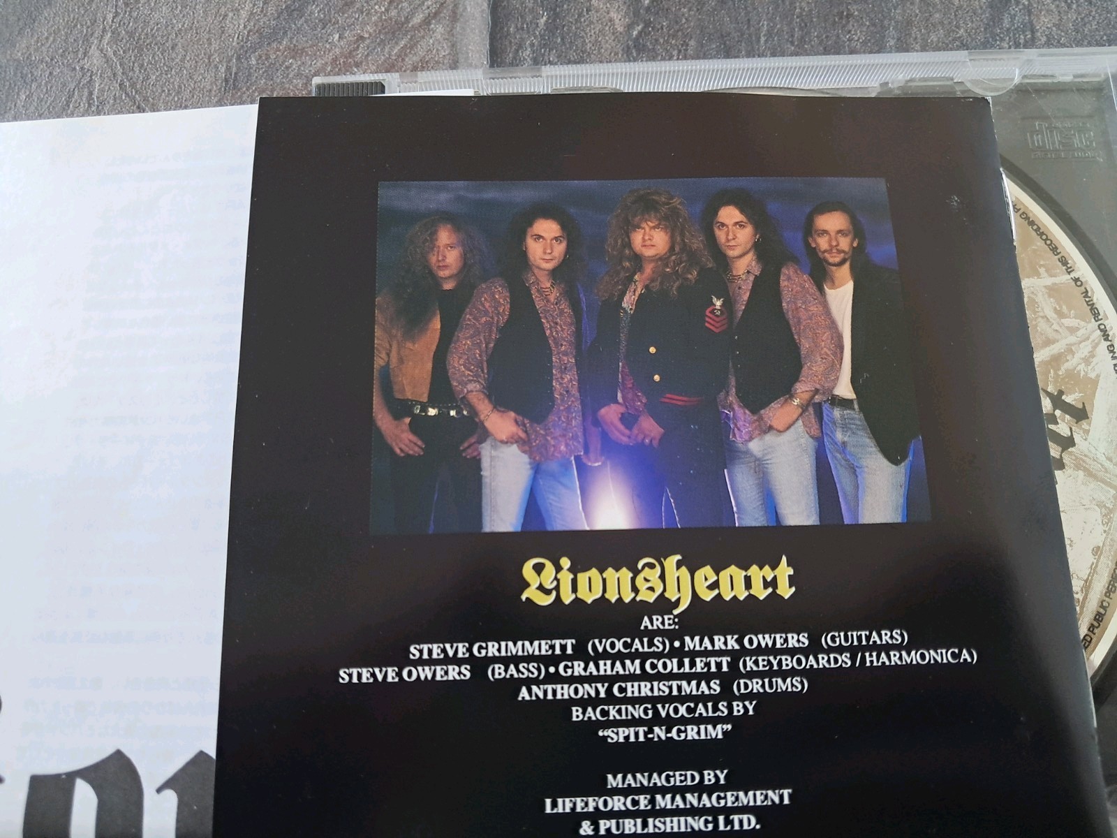 Lionsheart S/T CD Japan inc. 1 bonus track (Steve Grimmett Grim Reaper NWOBHM)