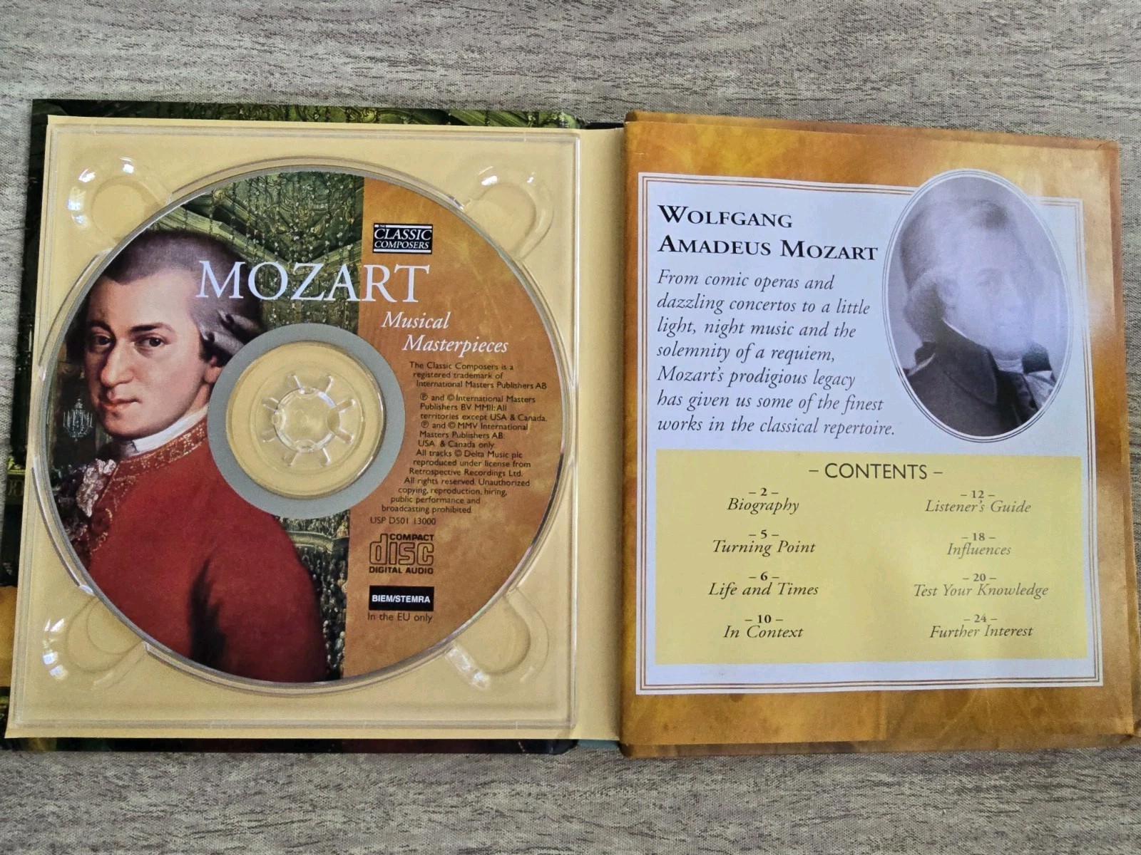 Classic Composers - CD's & Booklets - Set of 4 Classical Music