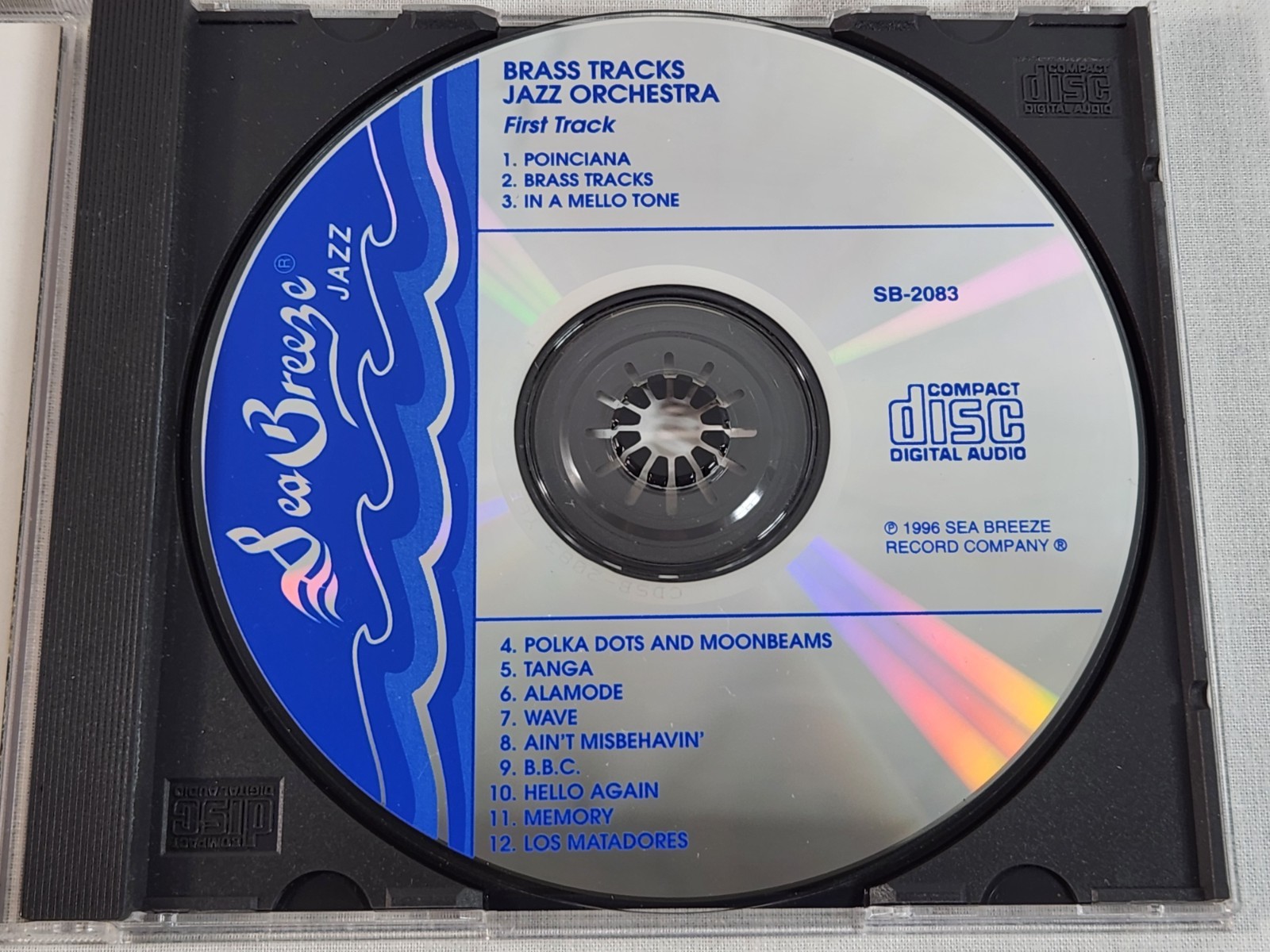 BRASS TRACKS JAZZ ORCHESTRA - First Track (CD 1996) Big Band Swing Jazz Disc NM