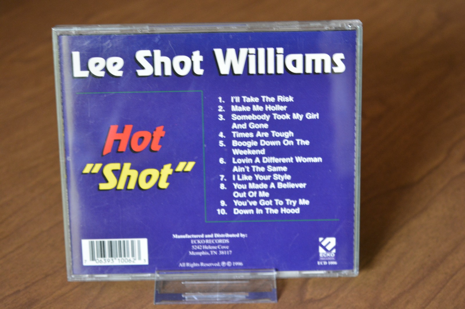 Lee Shot Williams - Hot Shot CD 1996 SOUL RHYTHM BLUES R&B ECKO RECORDS