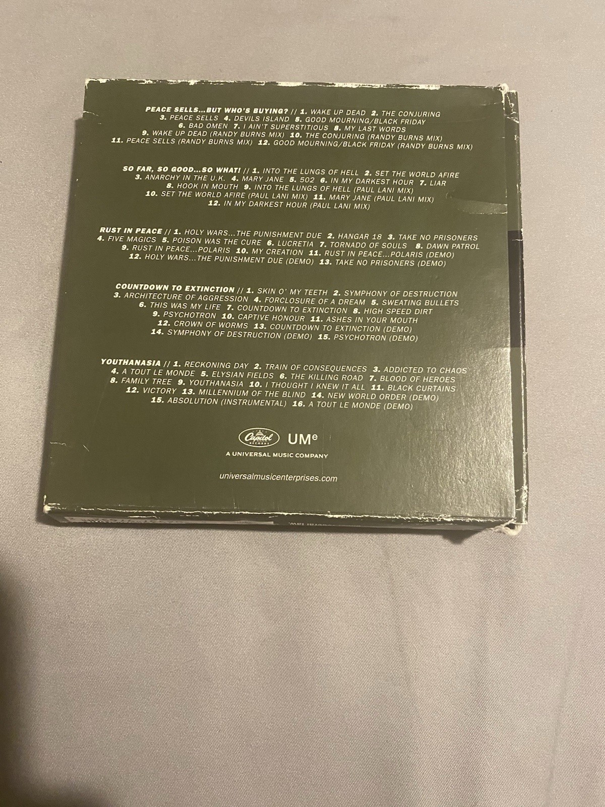 Megadeth 5 Classic Albums CD Box Set 5CD Capitol 2014 Parental Advisory