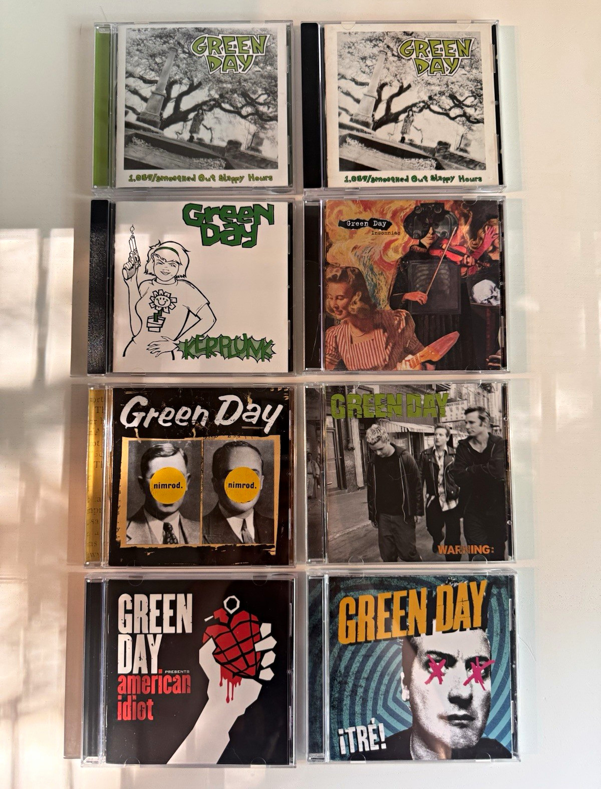 Green Day CD Collection Lot (8 CDs) American Idiot Nimrod Warning 1039 + More
