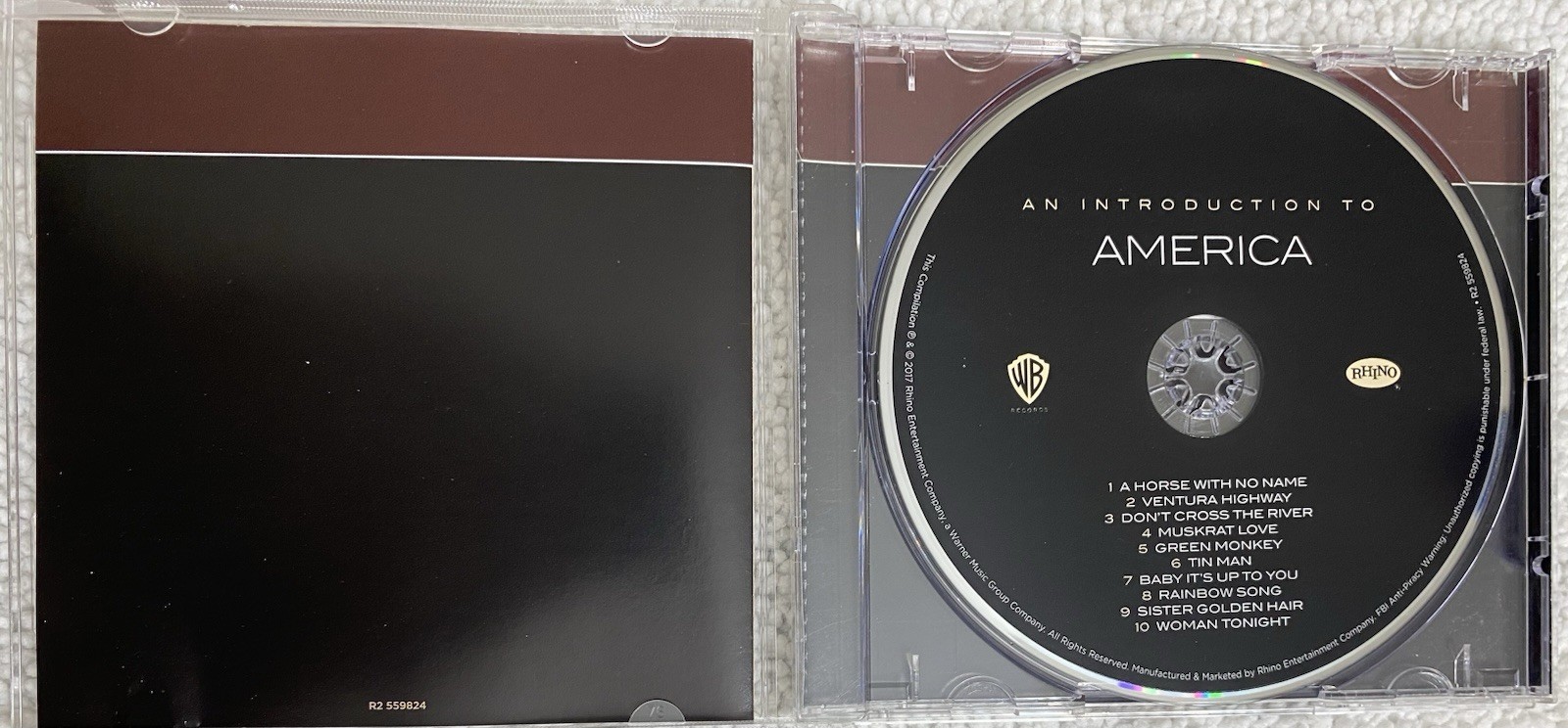 AMERICA An Introduction Hits Compilation To Rhino 2017 CD - LIKE NEW