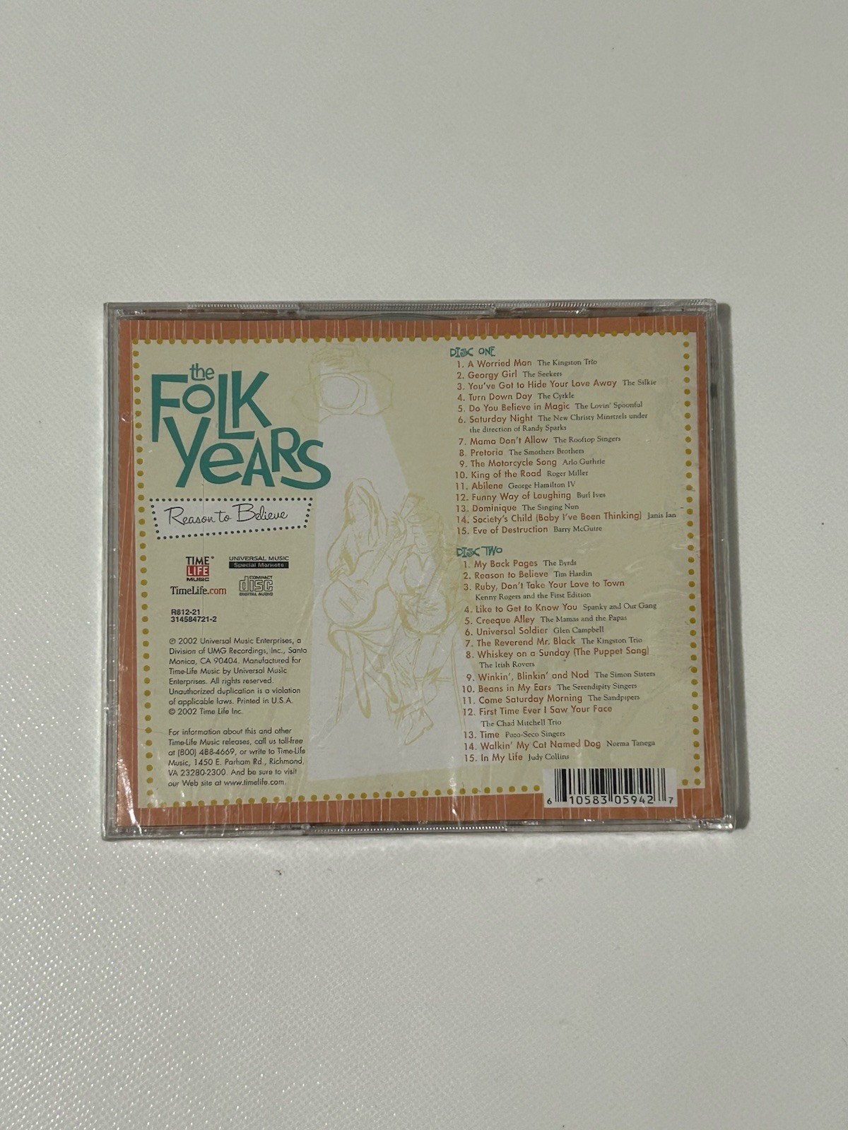 Time Life - The Folk Years 4 CD Lot - Double Albums 8 Discs NEW SEALED