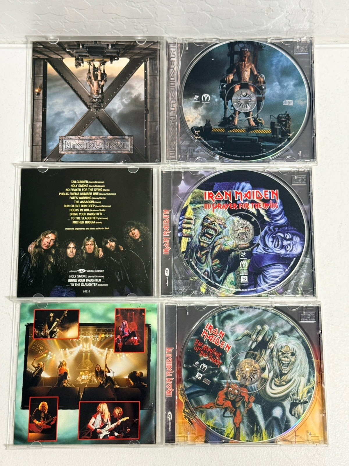 Iron Maiden CD Lot 6 Enhanced CDs Number of the Beast Fear of the Dark X Factor