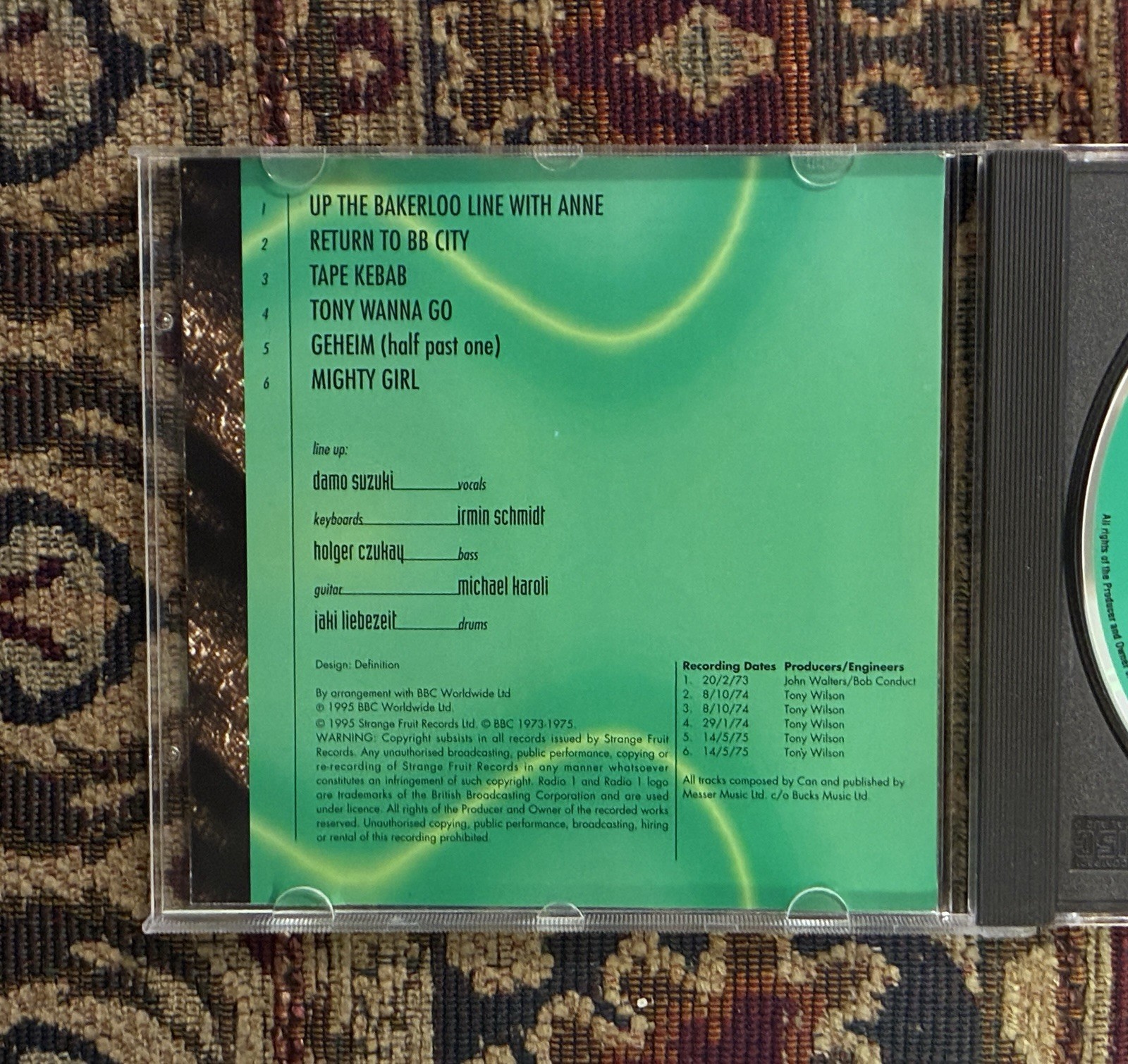 Can The Peel Sessions CD Czukay Schmidt Karoli Liebrezeit psych near mint disc!
