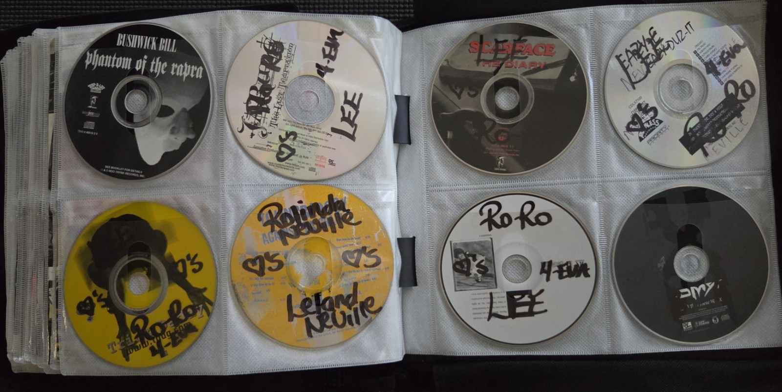Vintage 90s/2000s Rap Hip-Hop Gangsta & Soul & R&B CDs In Binder - Some Rare