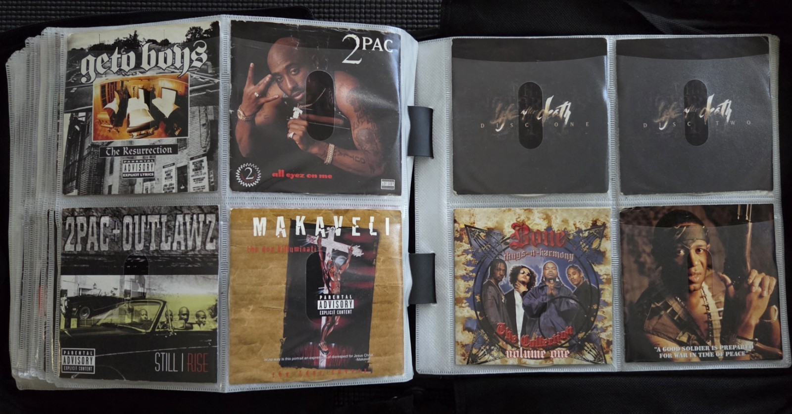 Vintage 90s/2000s Rap Hip-Hop Gangsta & Soul & R&B CDs In Binder - Some Rare