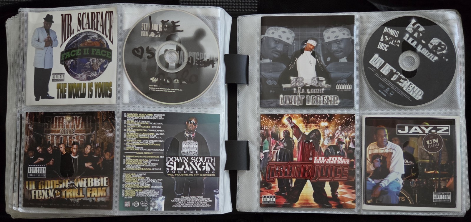 Vintage 90s/2000s Rap Hip-Hop Gangsta & Soul & R&B CDs In Binder - Some Rare
