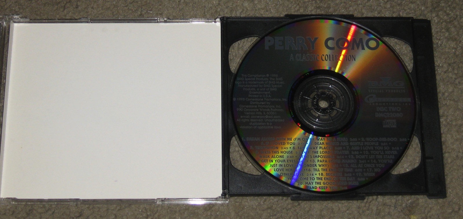 Perry Como - A Classic Collection (CD, 1998, 2 Discs, BMG/Cornerstone)