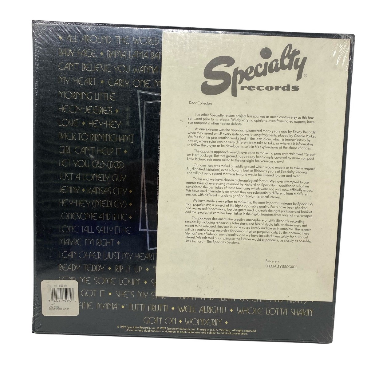 Little Richard The Specialty Sessions 3 CD Box Set Limited Edition 1989 Sealed