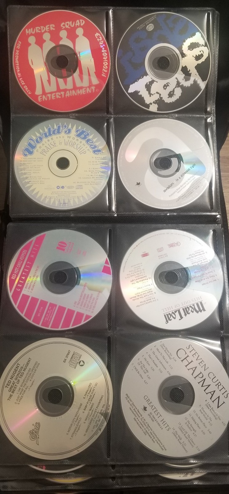Heavy Thrash Speed Metal Hard Glam Rock Dubstep Rap Hip Hop 400 CD Binder Book
