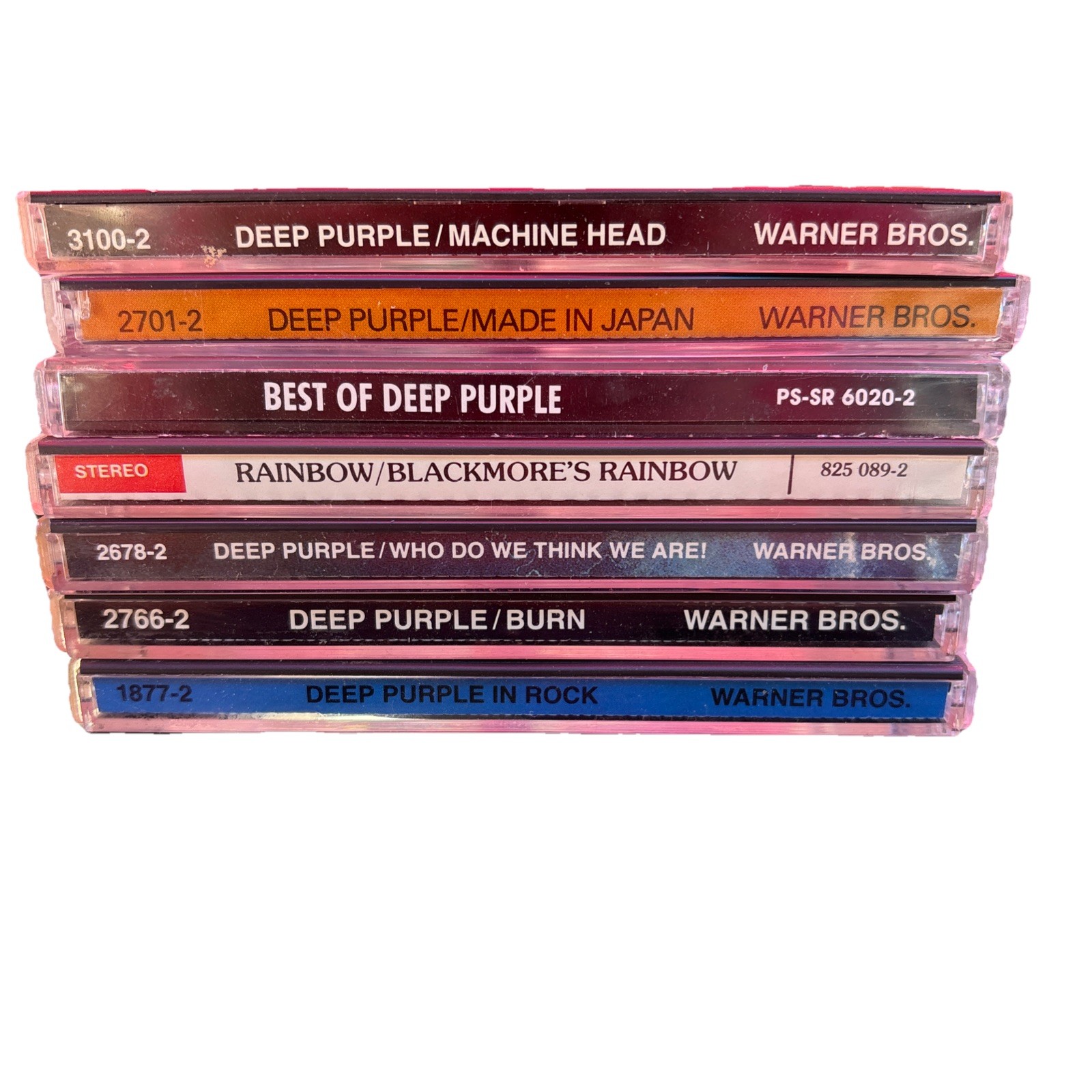 Deep Purple/Rainbow 7 CD Lot In Rock Burn Made In Japan Machine Head Best +