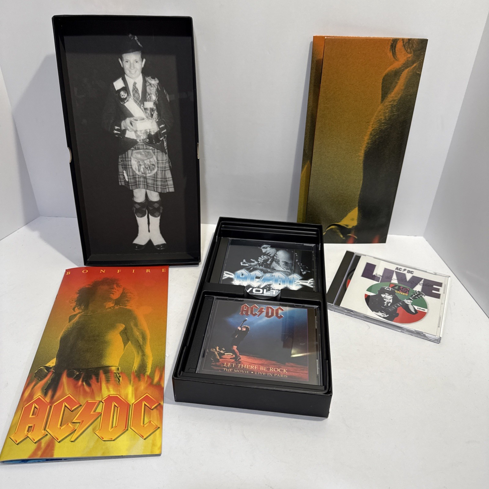 AC/DC - Bonfire 3 CD Long Box Includes Booklet, Poster Vintage Collection