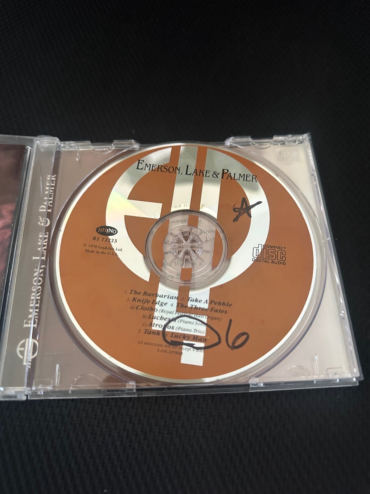 Emerson Lake & Palmer - Emerson Lake & Palmer Sharpie Marks on CD