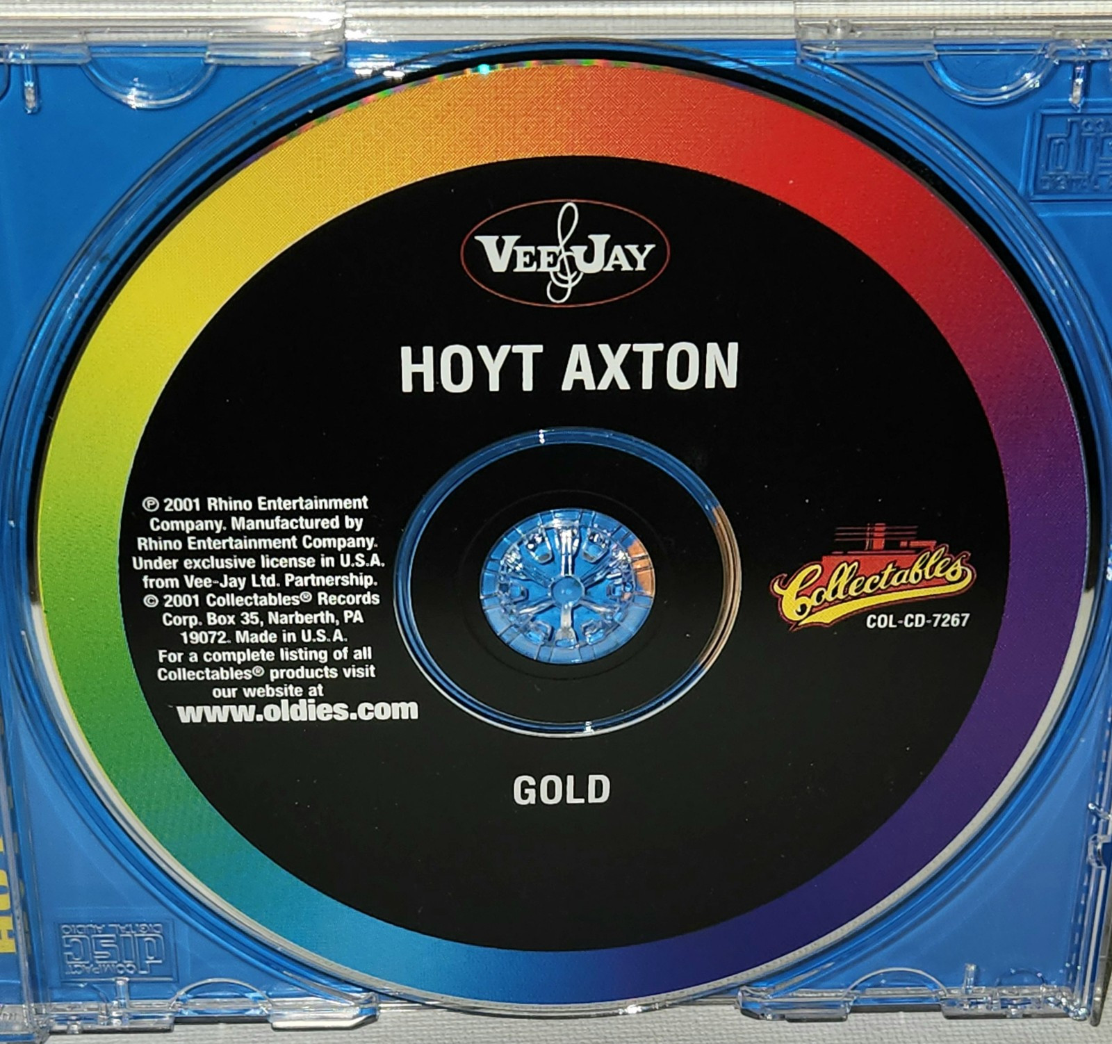 Hoyt Axton Gold - CD - Vee Jay Rhino Oldies Collectable - 24 Tracks *Rare*