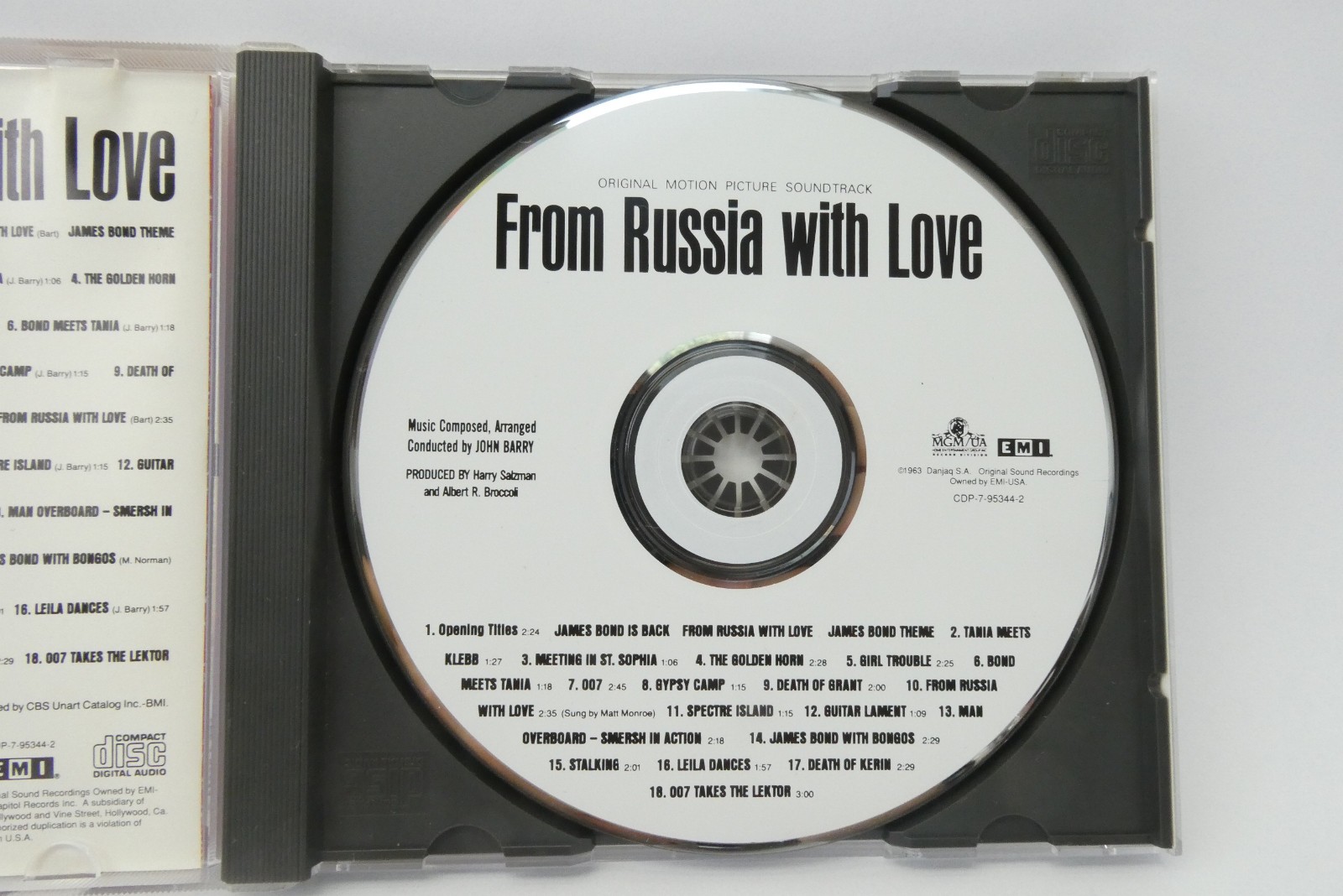 From Russia With Love Original Motion Picture Soundtrack CD Bond John Barry