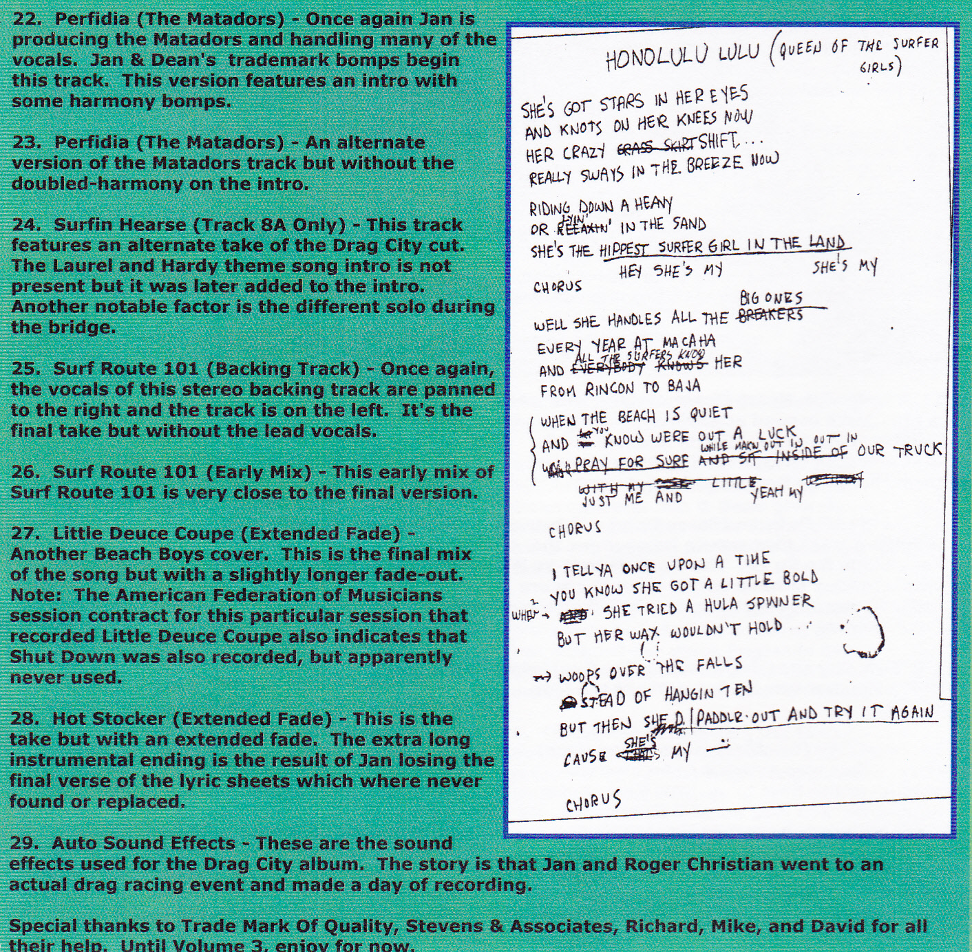 Jan and Dean - The Liberty Years V. 2 / Splendor of Bohemia JD-V2 Remastered!