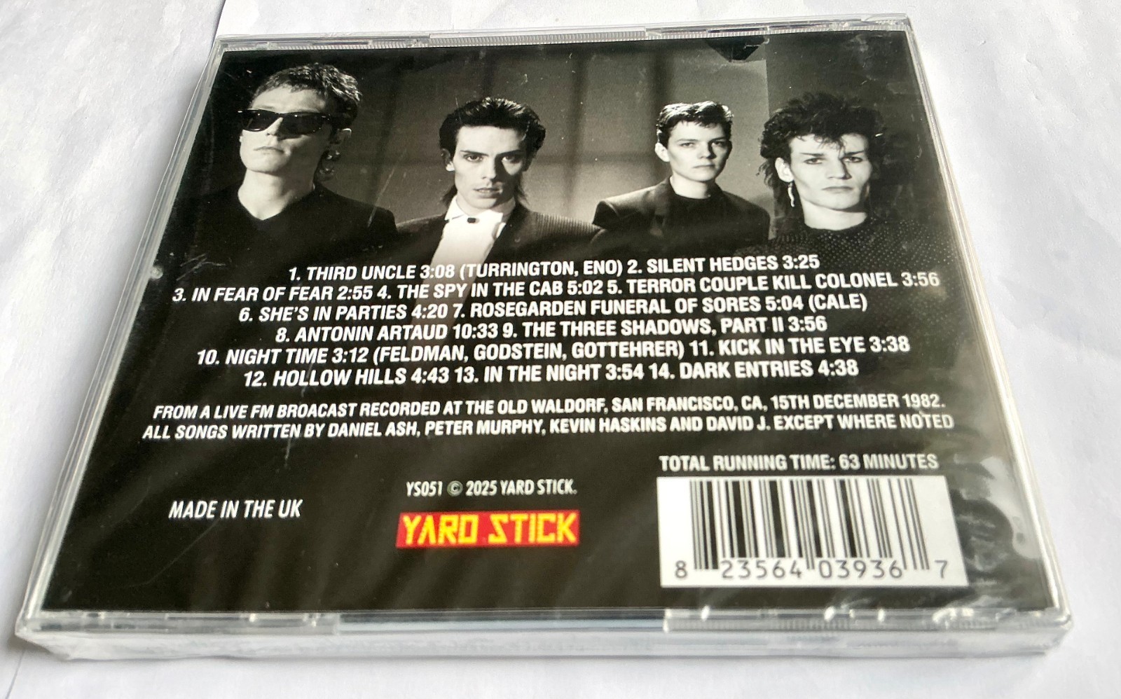 Bauhaus - Fear In Frisco - US Broadcast 1982 - NEW CD (2025)