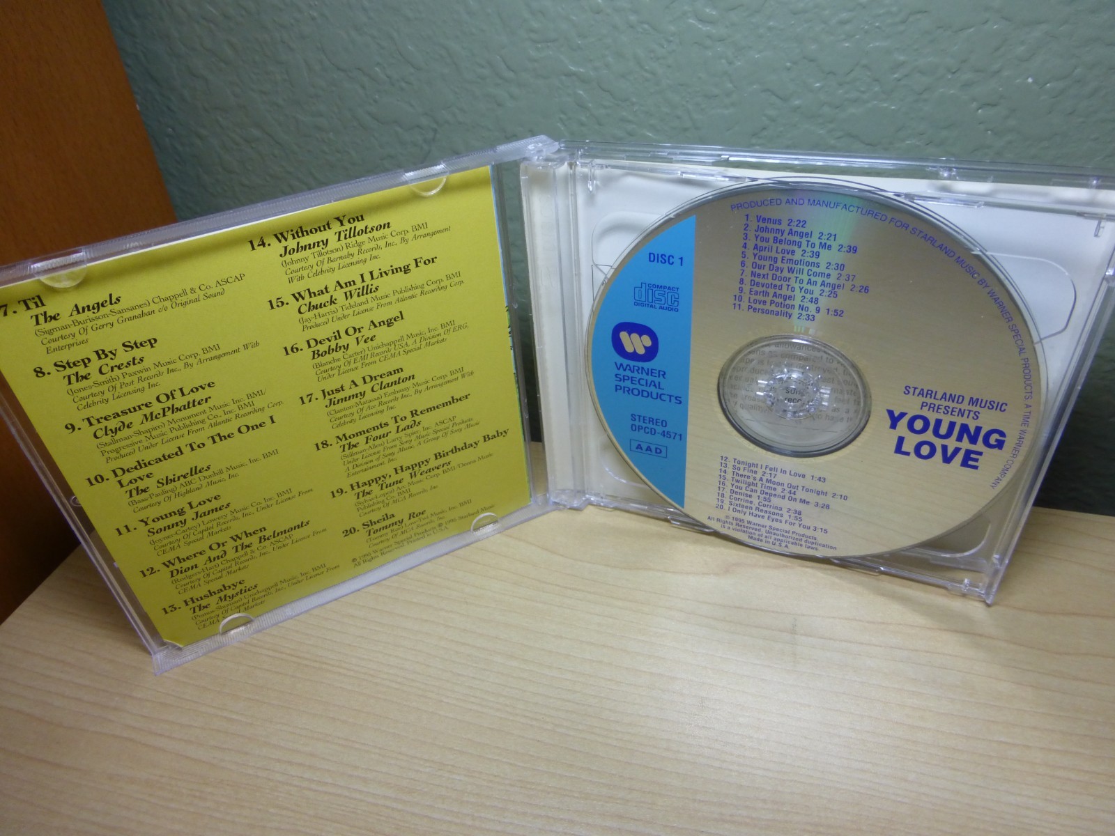 Young Love 2 CD Starland Music 40 Tracks Oldies 1950s 1960s