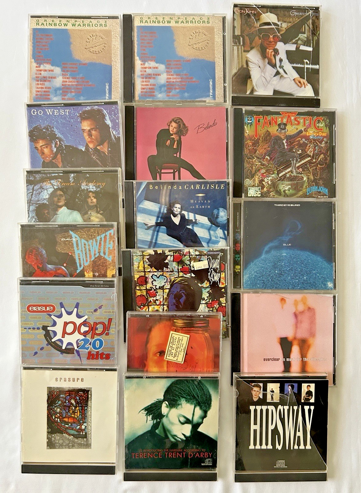 80s 90s CDs Lot of 17 New Wave Alternative Music BOWIE ERASURE Human League #1