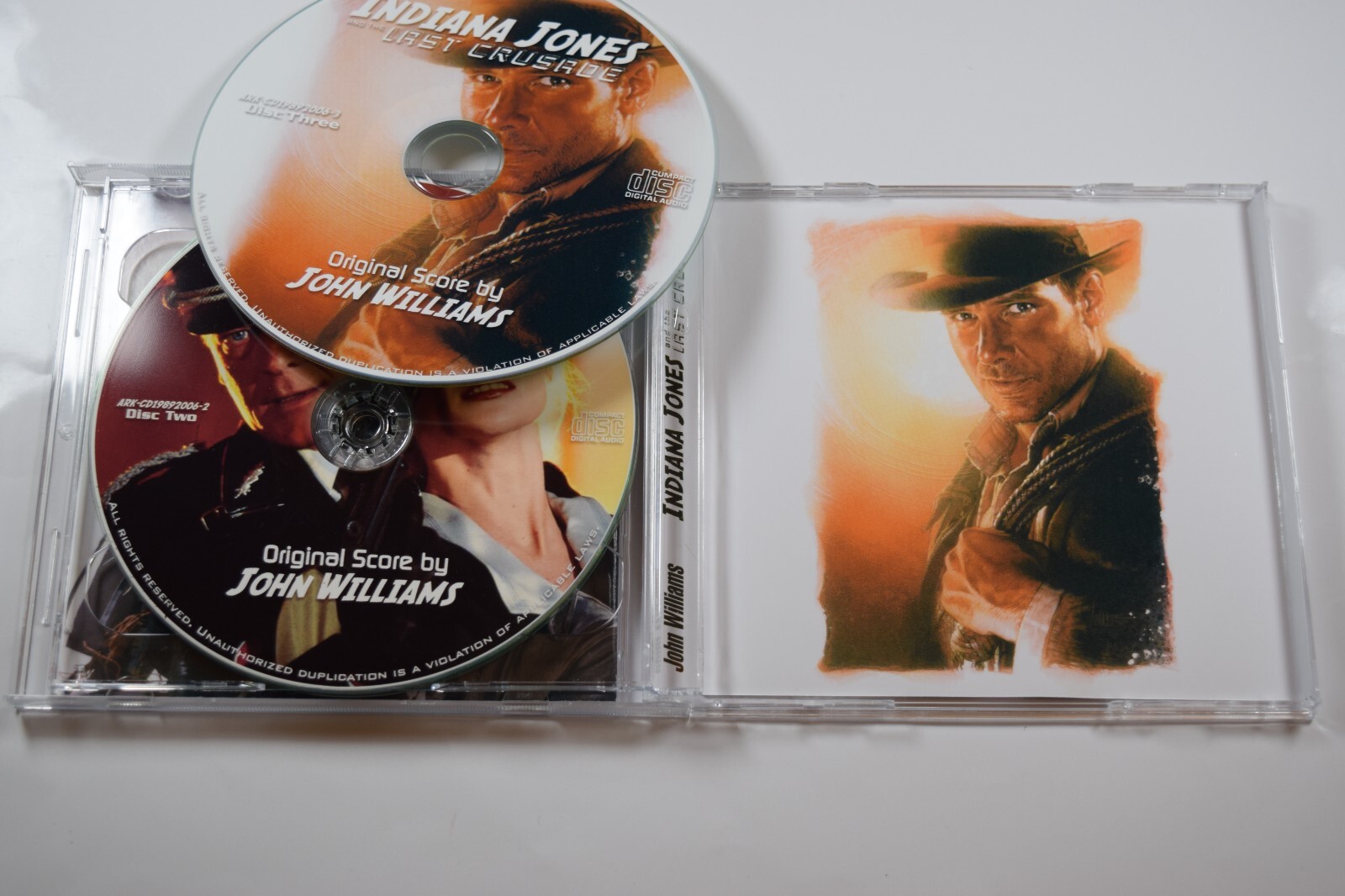 Indiana Jones and the Last Crusade Soundtrack 3-CD Set PROMO 1989 61 tracks