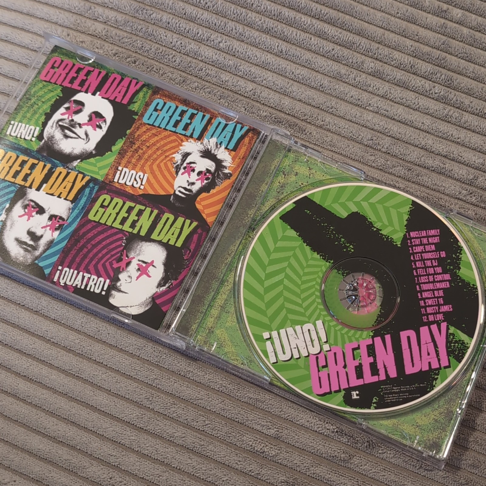 Green Day ¡Uno! ¡Dos! ¡Tré! 3-CD Lot Punk Rock