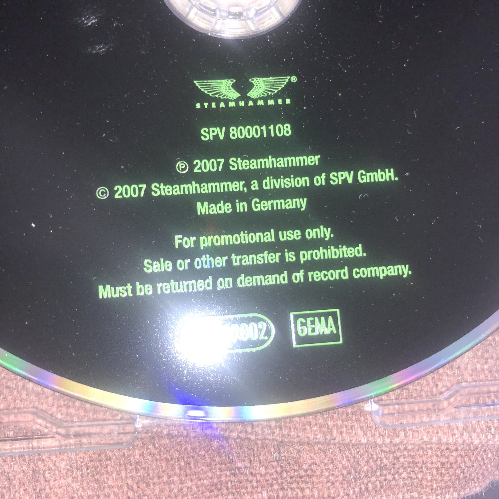 TYPE O NEGATIVE PROFITS OF DOOM RARE PROMO CD 2007 Carnivore