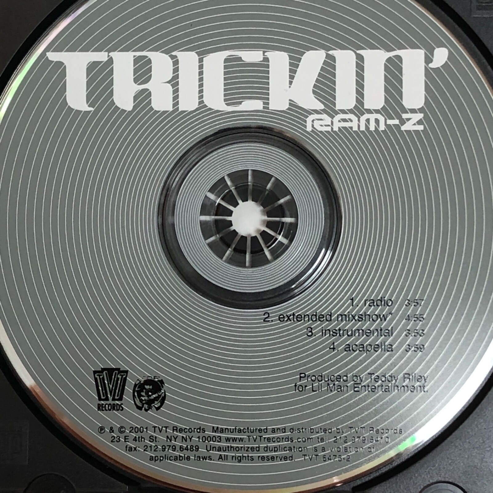 Trickin Ram Z CD From Self Titled Debut Album Rap Hip Hop Vintage 2001 Gangsta