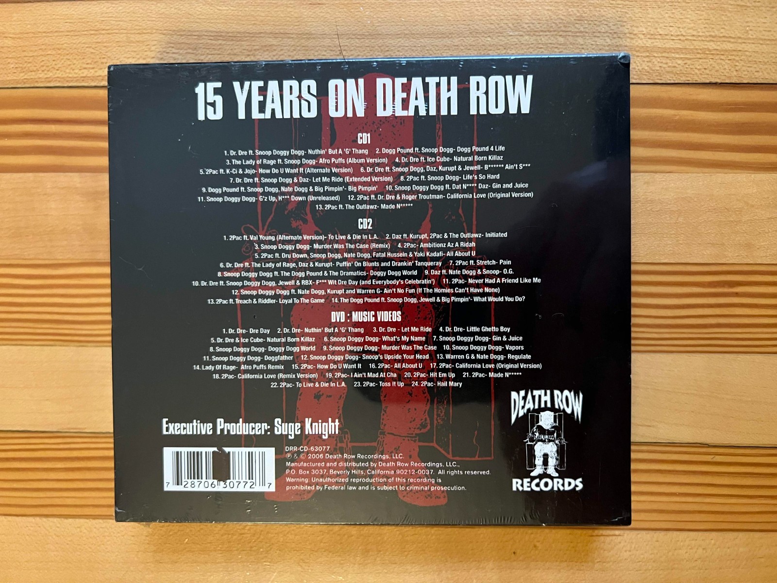 DEATH ROW RECORDS: 15 Years On Death Row; The Definitive Collection CD+DVD NEW