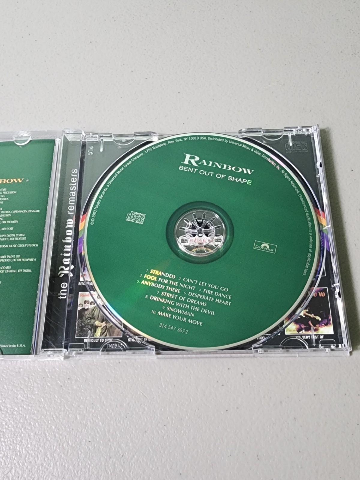 Rainbow Music Cd Lot of 9 CDs - Finyl Vinyl, Down To Earth, Rising, etc