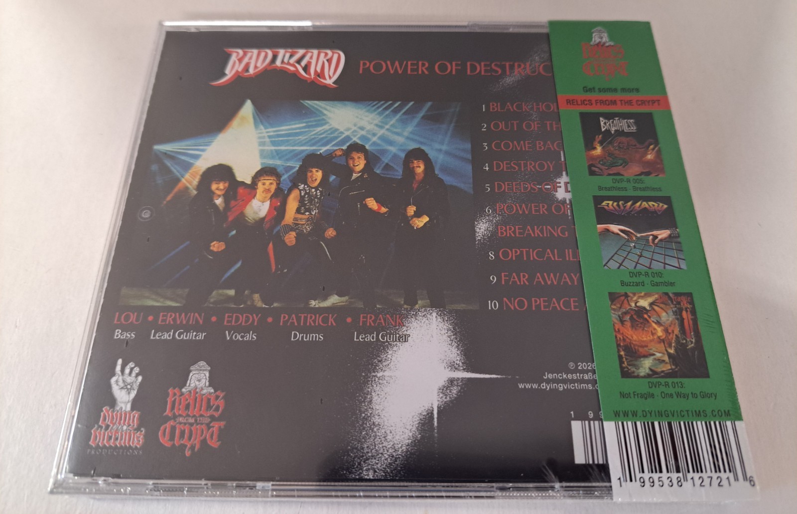 Bad Lizard Power Of Destruction New CD Hard Rock Metal Gipsy License