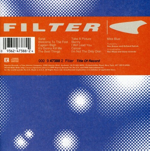 Filter Title Of Record 1999 CD Album Reprise Records