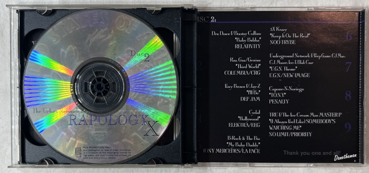 Urban Network Rapology X Open Loose CD 1997 Hip Hop Compilation 2-Disc Set
