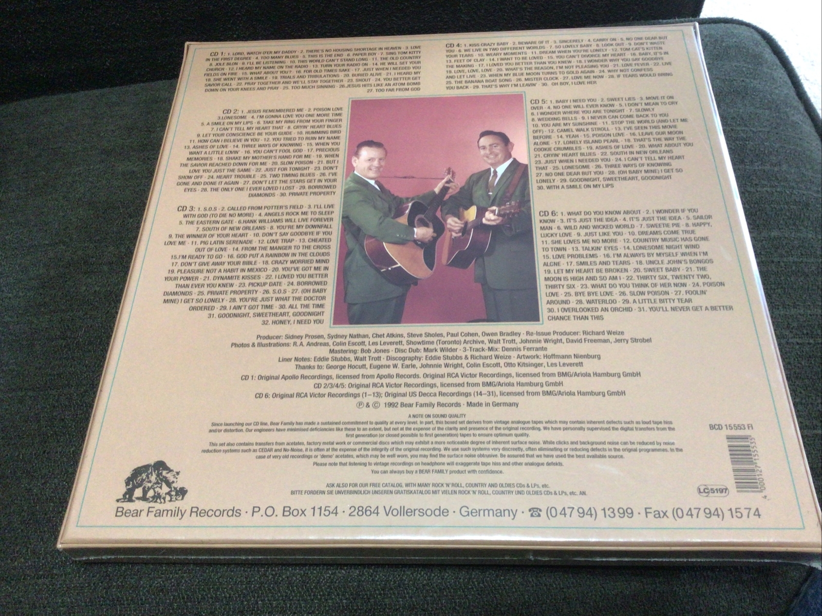 Sealed Johnnie And Jack And The Tennessee Mountain Boys Bear Family 6 CD Set New