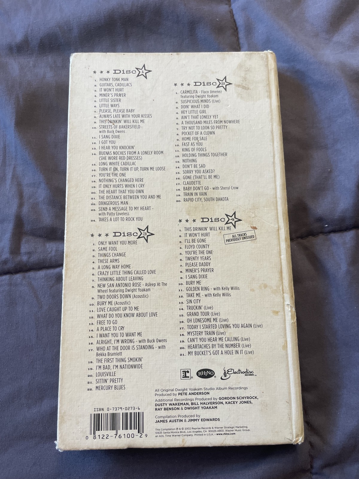 Dwight Yoakam Reprise Please Baby The Warner Bros Years 4-CD Box Set Country VG+