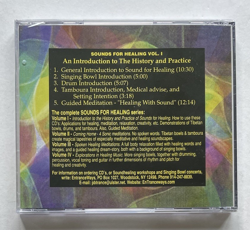 Sounds For Healing Vol I An Introduction to The History and Practice- Peter Blum