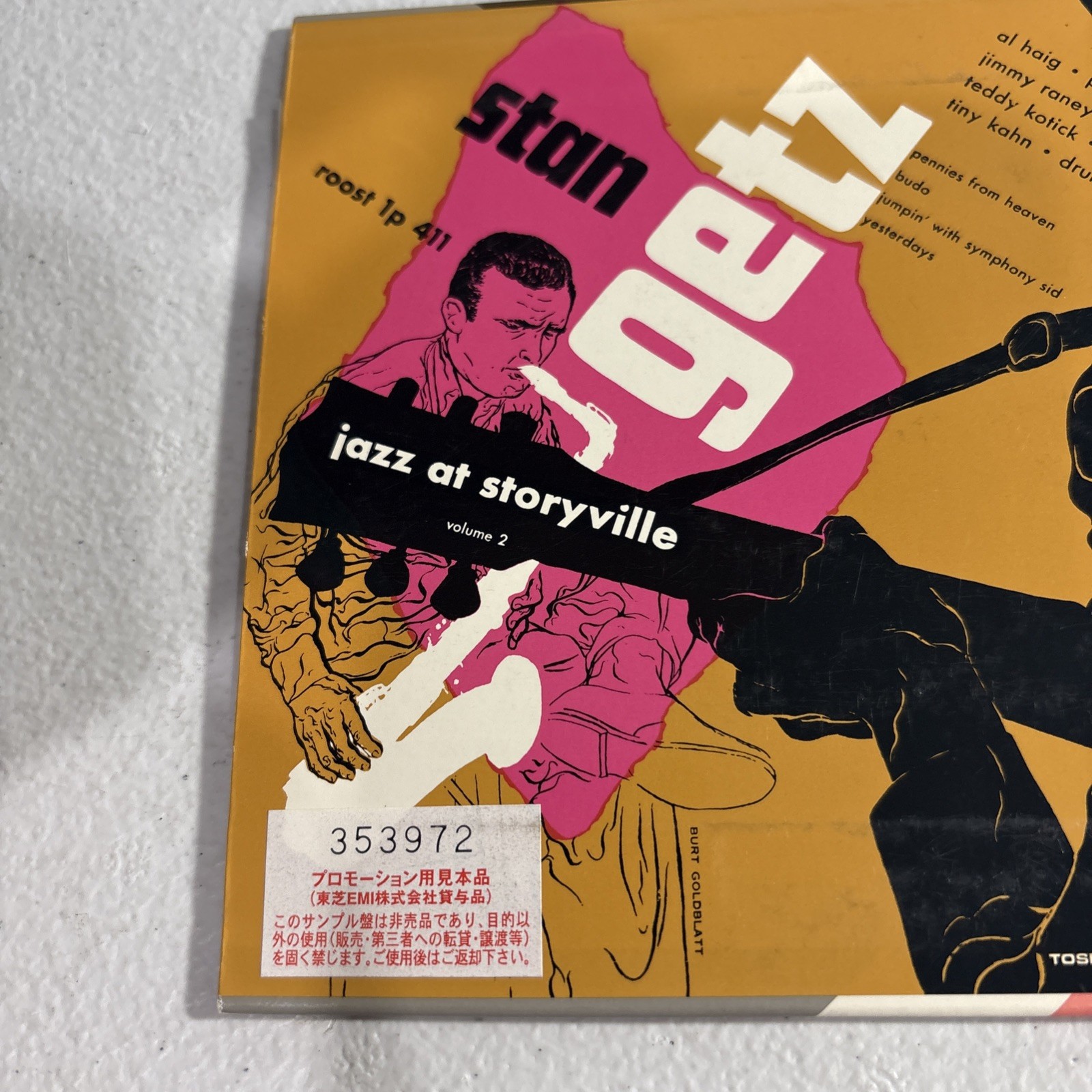 The Stan Getz Quintette Jazz At Storyville CD 2002