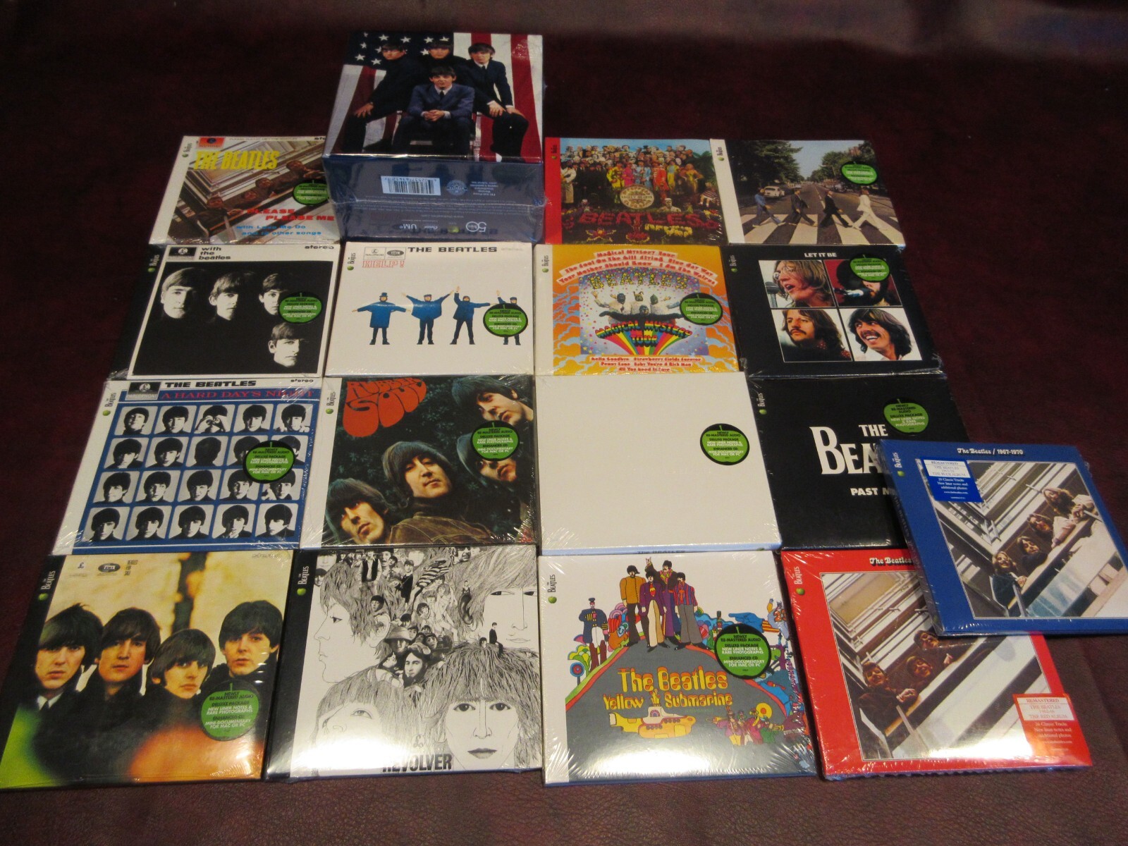 BEATLES VERIFIED USA MONO/STEREO RELEASES BOX+ UK APPLE CD STEREO & DOCUMENTARY