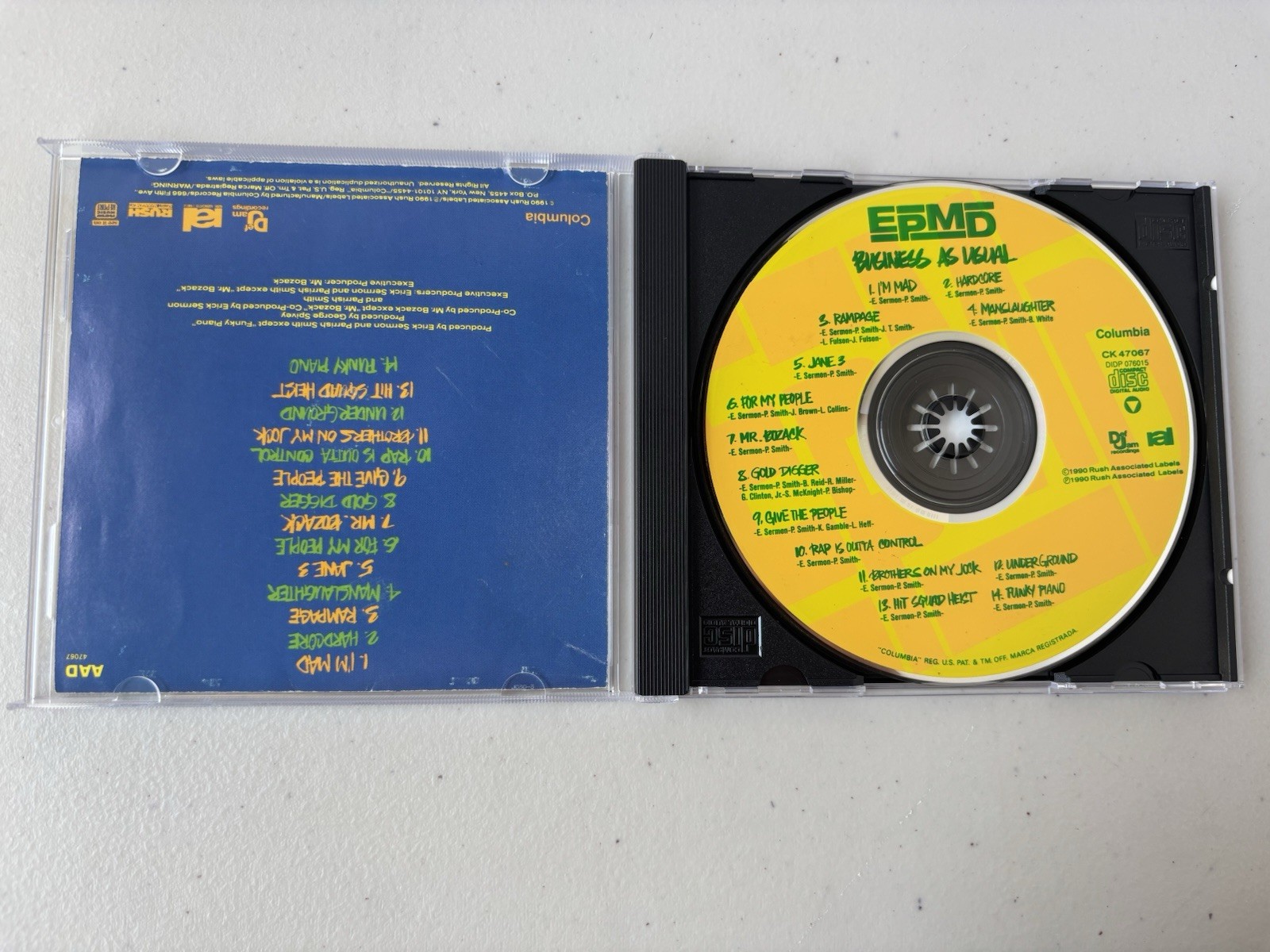 EPMD - Business As Usual (CD, 1990) Def Jam Records Rap Hip-Hop